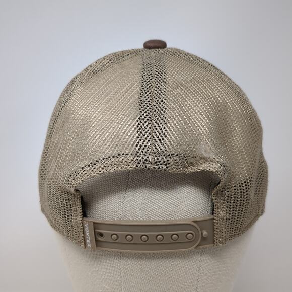 Vortex Snapback Mesh Back Trucker Hat Brown One Size Embroidered Outdoor - Picture 6 of 9